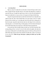 Phân tích quy trình phục vụ phòng của khách sạn vạn phát fortuneland