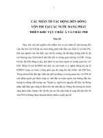 Các nhân tố tác động đến dòng vốn FDI tại các nước đang phát triển khu vực châu á và châu phi , luận văn thạc sĩ 