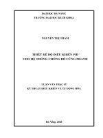 Thiết kế bộ điều khiển PID cho hệ thống chống bó cứng phanh 