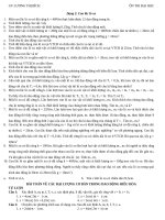 TRẮC NGHIỆM CÁC đại LƯỢNG cơ bản TRONG DAO ĐỘNG điều hòa (HAY)