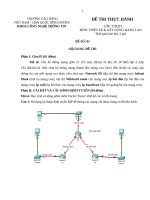 Đề thi thiết kế xây dựng mạng LAN
