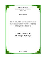 Tối ưu hóa thời gian lưu hóa cao su bằng phương pháp trường nhiệt độ kết hợp với mô phỏng 