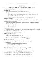 Giáo án dạy thêm Toán 9 (2020-2021)