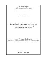 Tính toán tải trọng gió tác dụng lên nhà cao tầng theo tiêu chuẩn việt nam, singapore và thái lan 