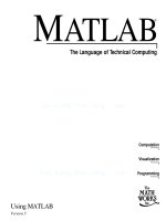 Giáo trình Matlab: using matlab
