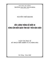 Ước lượng thông số bước đi dùng cảm biến quán tính đặt trên bàn chân 