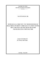 Đánh giá lựa chọn xúc tác nhằm đảm bảo sự hoạt động ổn định và hiệu quả của phân xưởng RFCC nhà máy lọc dầu dung quất khi thành phần dầu thô thay đổi 