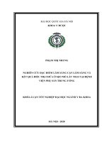 Nghiên cứu đặc điểm lâm sàng, cận lâm sàng và kết quả điều trị chửa ở sẹo mổ lấy thai tại bệnh viện phụ sản trung ương 