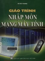 Mạng Máy tính: Giáo trình Mạng Máy tính Hồ Đắc Phương