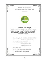 PHƯƠNG PHÁP PHÁT HIỆN SALMONELLA THỰC PHẨM BẰNG KỸ THUẬT PHẢN ỨNG TỔNG HỢP CHUỖI THỜI GIAN( REALTIME POLYMERASE CHAIN REACTION)