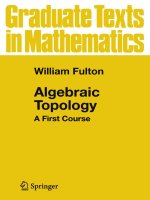 Algebraic topology, william fulton 