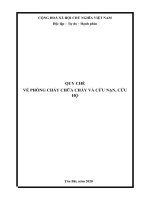 Quy chế PCCC&CNCH cơ quan và doanh nghiệp