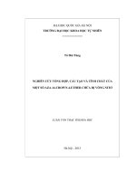 Nghiên cứu tổng hợp, cấu tạo và tính chất của  một số aza-14-crown-4-ether  chứa dị vòng Nitơ