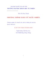 Phương trình toán tử ngẫu nhiên : Luận văn ThS. Toán học: 60 46 15