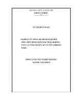 Nghiên cứu nồng độ microalbumin niệu ở bệnh nhân đái tháo đường typ 2 và tăng huyết áp có tổn thương thận 