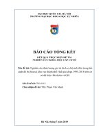 Nghiên cứu định lượng giá trị dịch vụ hệ sinh thái trong bối cảnh đô thị hóa tại khu vực thành phố Huế giai đoạn 1995-2018 trên cơ sở dữ liệu viễn thám và GIS