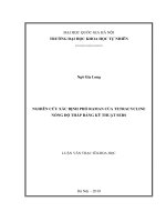 Đánh giá hiện trạng môi trường khu vực nhà máy xử lý rác thải Xuân Sơn, thị xã Sơn Tây thành phố Hà Nội và đề xuất giải pháp quản lý
