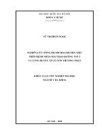 Nghiên cứu nồng độ microalbumin niệu ở bệnh nhân đái tháo đường typ 2 và tăng huyết áp có tổn thương thận 