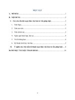 Bài tập lớn môn kỹ năng tư vấn pháp luật ( 9 điểm )