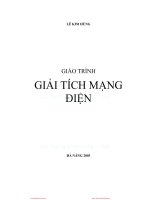 Giải tích mạch điện: Giải tích mạng điện Lê Kim Hùng