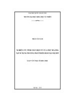 Nghiên cứu tính chất điên tử của oxit TiO 2 sử dụng phương pháp phiếm hàm mật độ DFT