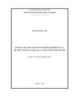 Đánh giá mức độ tổn thương do biến đổi khí hậu của hệ thống đô thị và khu dân cư nông thôn tỉnh Phú Thọ