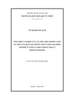 Tổng hợp và nghiên cứu cấu trúc một số phức chất đa nhân của kim loại chuyển tiếp và kim loại kiềm với phối tử furan 2,5 – đicacbonylbis(N,N- đietylthioure)