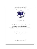Một số giải pháp nhằm hoàn thiện công tác quản trị tri thức tại công ty cổ phần VNG đến năm 2020 
