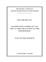 Giải pháp nâng cao động lực làm việc của nhân viên tại công ty TNHH kính đình quốc 