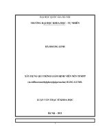 Xây dựng quy trình giám định viên nén TFMPP (m-trifluoromethylphenylpiperzazine) bằng GC/MS. : Luận văn ThS. Hóa học: 60 44 29
