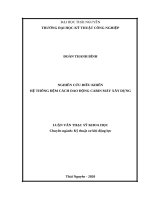 Nghiên cứu điều khiển hệ thống đệm các dao động cabin máy xây dựng 