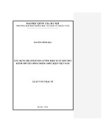 Nghiên cứu biến động cảnh quan và đa dạng sinh học đất ngập nước ven biển Thái Bình, định hướng quy hoạch sử dụng vùng cho phát triển bền vững : Luận án TS. Sinh học: 62 42 60 01MC LC