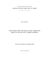 Tích phân đối với độ đo ngẫu nhiên ổn định và độ đo ngẫu nhiên Poiso : Luận văn ThS. Toán học: 60 46 15