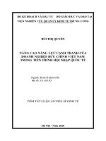 Nâng cao năng lực cạnh tranh của doanh nghiệp bưu chính việt nam trong tiến trình hội nhập quốc tế tt 