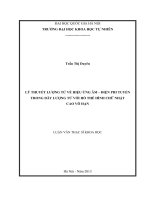 Lý thuyết lượng tử về hiệu ứng âm – điện phi  tuyến trong dây lượng tử với hố thế hình chữ nhật cao vô hạn