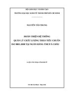Hoàn thiện hệ thống quản lý chất lượng theo tiêu chuẩn ISO 9001,2008 tại ngân hàng thương mại cổ phần á châu 