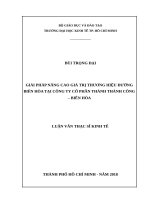 Giải pháp nâng cao giá trị thương hiệu đường biên hòa của công ty cổ phần thành thành công   biên hòa 