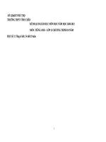 kế hoạch giáo dục môn học tiếng anh 12 thí điểm