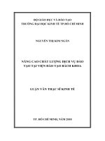 Nâng cao chất lượng dịch vụ đào tạo tại viện đào tạo bách khoa (BKE) 