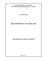 Quá trình Markov trên time scale : Luận văn ThS. Toán học: 60 46 15
