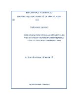 Một số giải pháp nâng cao động lực làm việc của nhân viên phòng thẩm định tại công ty tài chính TNHH HD saison 
