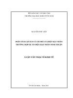 Phân tích lợi ích và chi phí của điện hạt nhân, trường hợp dự án điện hạt nhân ninh thuận 