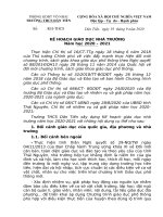 Kế hoạch giáo dục nhà trường 2020 2021 nộp BDTX