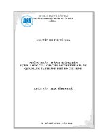Evaluating the performance of invesment in public sector, a case study of hifu , luận văn thạc sĩ 