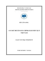 Cơ chế truyền dẫn chính sách tiền tệ ở việt nam 002 