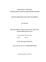 Thuế thu nhập cá nhân từ tiền lương tiền công , trường hợp tỉnh long an 