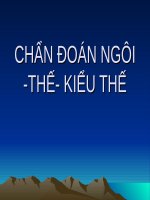 6  CHẨN đoán NGÔI  THẾ  KIỂU THẾ 
