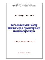 Một số giải pháp nhằm góp phần hoàn thiện phương pháp xác định giá trị doanh nghiệp nhà nước để cổ phần hóa ở việt nam hiện nay 
