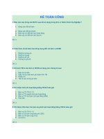 Trắc nghiệm kế toán công có đáp án ( ĐV hành chính, sự nghiệp)