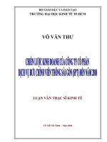 Chiến lược kinh doanh của công ty cổ phần dịch vụ bưu chính viễn thông sài gòn (SPT) đến năm 2010 